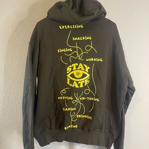 STAY RELAX Brown/Olive Hoodie - Size Large‎